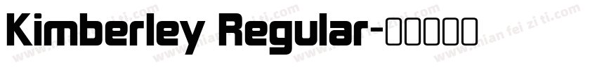 Kimberley Regular字体转换